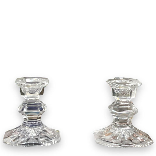 Glass Candle Holders Set of 2