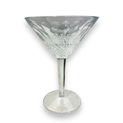 Pair of Waterford Crystal Tall Martini Cocktail Glasses Pattern: Colleen (Cut) 6Hx4.5W