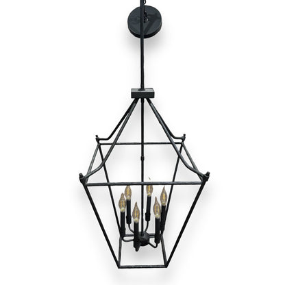 Hammered Iron 6-Light Chandelier by: Quoizel 18Lx18Wx32H