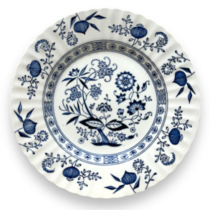 80pc Vintage Set of Blue Nordic by Johnson Brothers Blue Onion & Floral Pattern