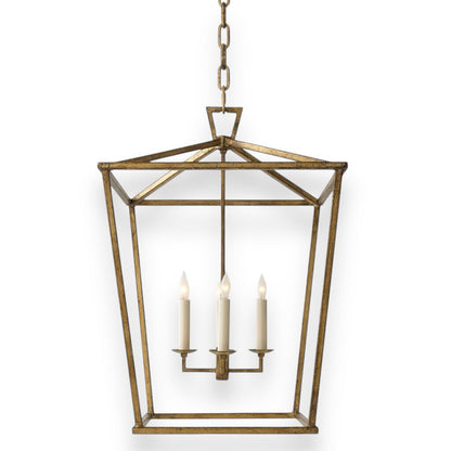 Visual Comfort Darlana Medium Lantern in Gold Gilded Iron by: Chapman & Myers 17Wx24H