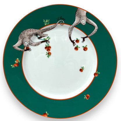 25pc Set of Limoges China Le Cirque Monkey Patterned Dishes from Le Cirque Restaurant, New York City