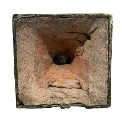 17th Century Thailand Ayutthaya Period Copper Alloy Crowned Buddha Standing on Pedestal 22.5" tall