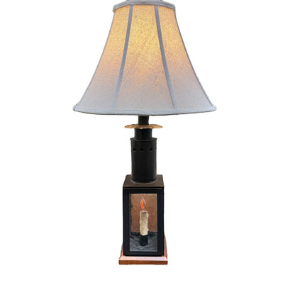 Lamp w/ Candle Lantern 28" tall