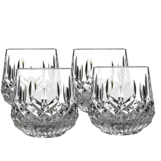 4 Waterford Lismore 9oz Roly Poly Rock Glasses