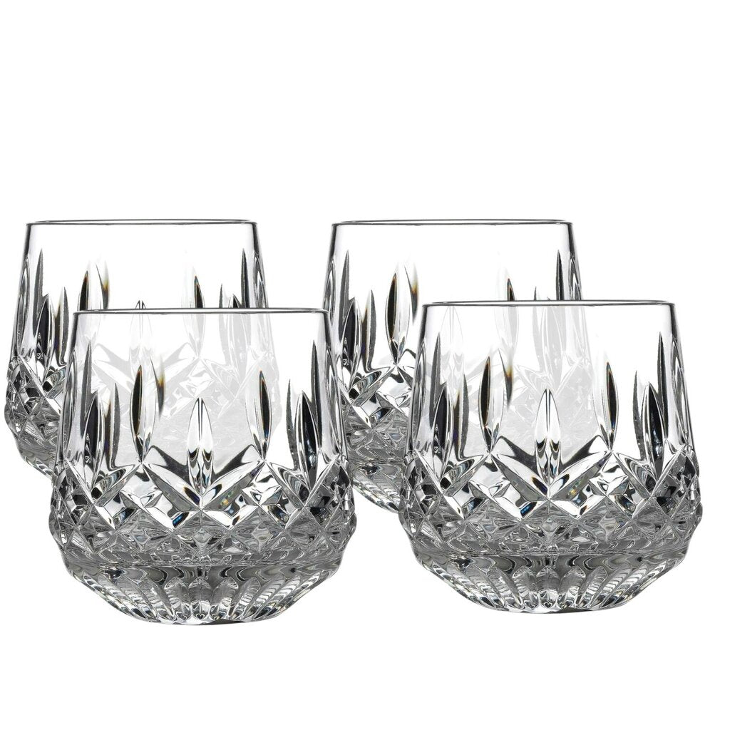4 Waterford Lismore 9oz Roly Poly Rock Glasses