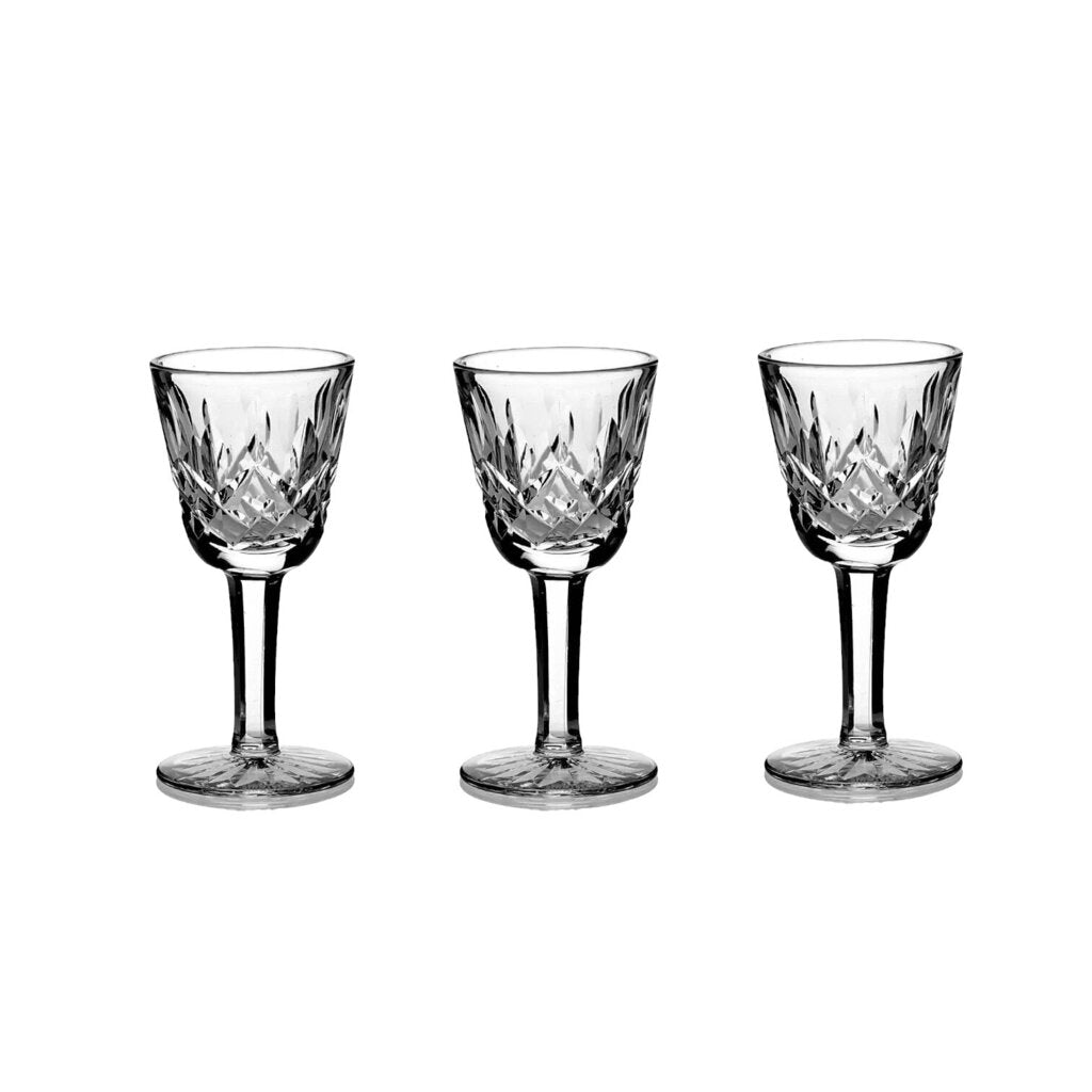 3 Waterford Lismore Liquor Cordials