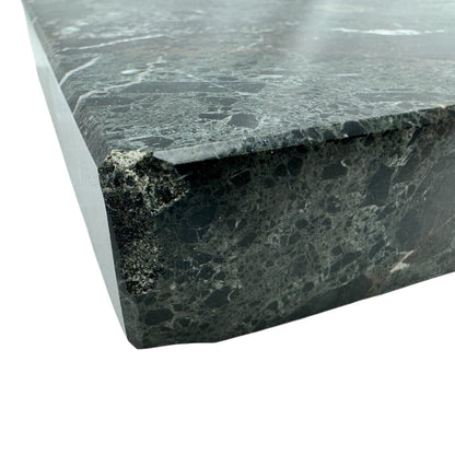 Square Black "Zebra" Marble Cigar Ashtray 7Lx7Wx1.25H
