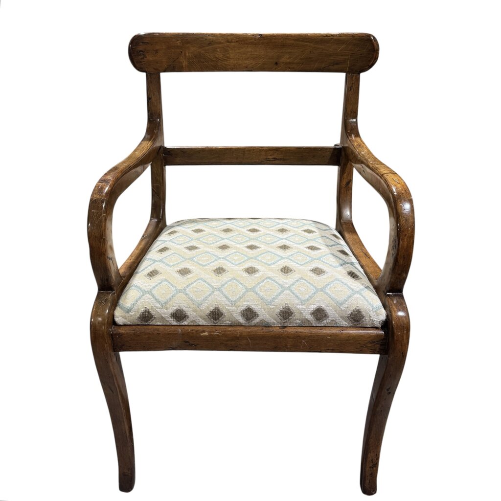 Set of 8 Solid Mahogany Dining Chairs w/ Upholstered Seats 2 Arm Chairs / 4 Side Chairs