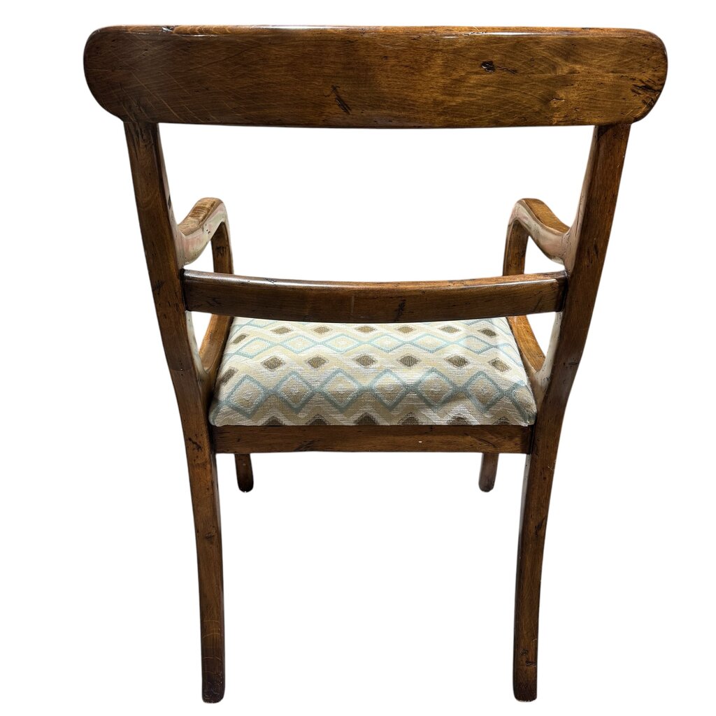 Set of 8 Solid Mahogany Dining Chairs w/ Upholstered Seats 2 Arm Chairs / 4 Side Chairs