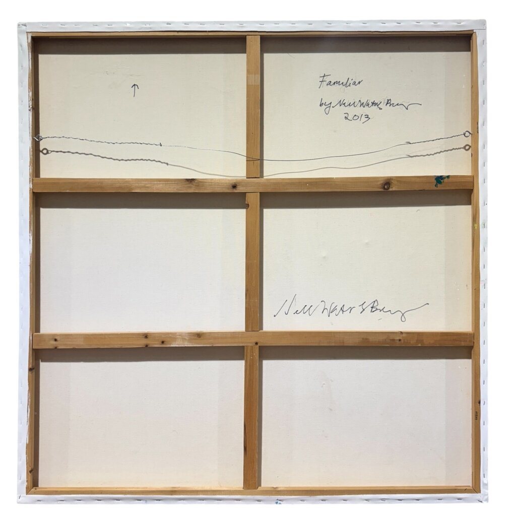 Abstract Oil Painting by CT Artist Nell Bernegger 48"x48"