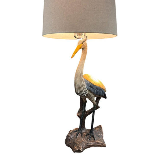 Pacific Coast Standing Heron Table Lamp