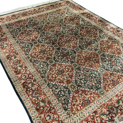 Vintage Sino Wool & Silk Hand-Knotted Oriential Rug 7’ 9” x l0' 10”