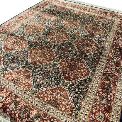 Vintage Sino Wool & Silk Hand-Knotted Oriential Rug 7’ 9” x l0' 10”