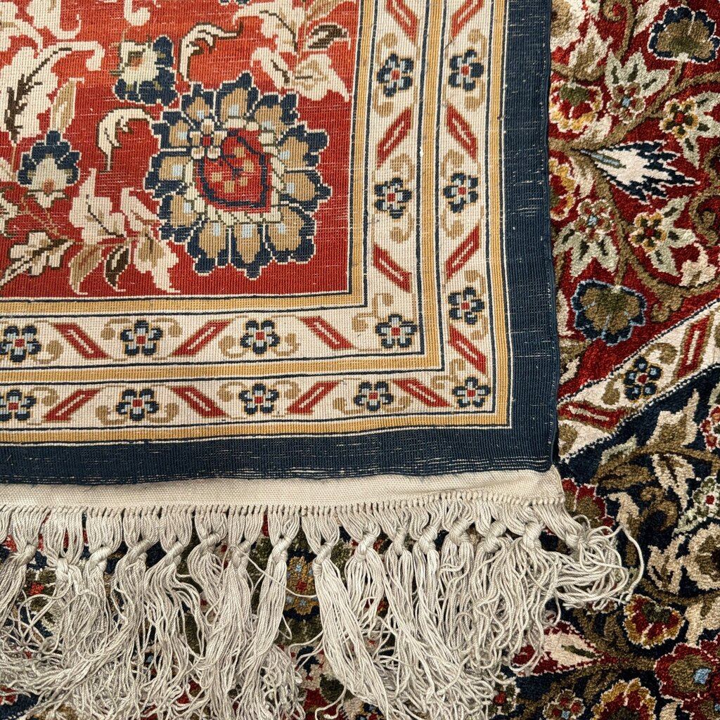 Vintage Sino Wool & Silk Hand-Knotted Oriential Rug 7’ 9” x l0' 10”