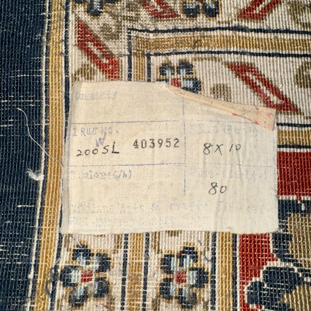 Vintage Sino Wool & Silk Hand-Knotted Oriental Rug 8x10