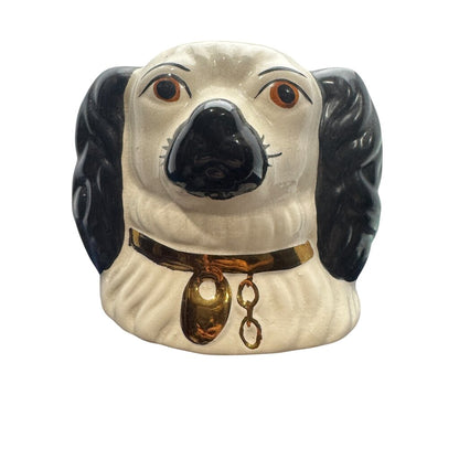 Antique Staffordshire Dog Coin Bank 5Lx3Wx4H