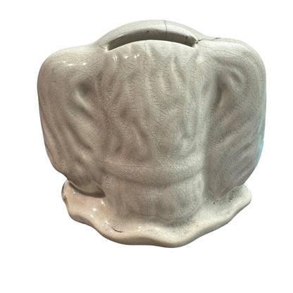 Antique Staffordshire Dog Coin Bank 4.5Lx3Wx3.5H