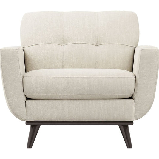 Lightly Used Mid-Century Style East Side Apartment Club Chair w/ Chenille Upholstery Color Sand 40Lx37Wx34H (2 Sofas & Chair Available)