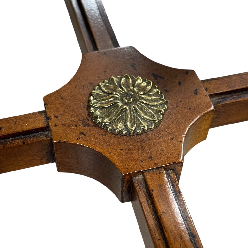 Vintage Mcmillen Collection Baker Furniture Marble Top Round Table 29Dx29H