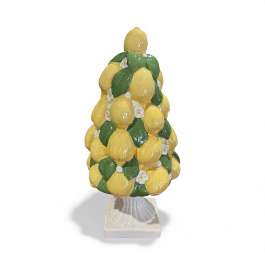 Vintage Ceramic Lemon Tree Topiary Made in Italy 7Wx15.5H