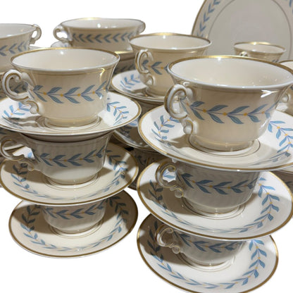 88pc Sherwood Old Ivory SYRACUSE CHINA •O•P•C•O• Made In America Service for 12 & Serving Pcs Circa: 1946 - 1967