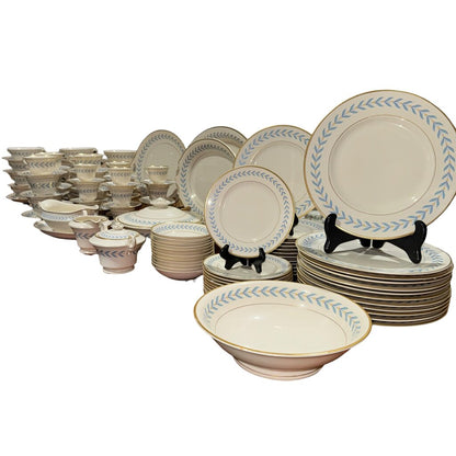 88pc Sherwood Old Ivory SYRACUSE CHINA •O•P•C•O• Made In America Service for 12 & Serving Pcs Circa: 1946 - 1967
