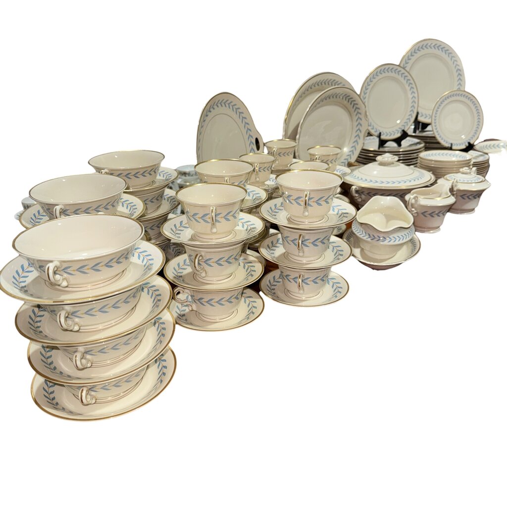 88pc Sherwood Old Ivory SYRACUSE CHINA •O•P•C•O• Made In America Service for 12 & Serving Pcs Circa: 1946 - 1967