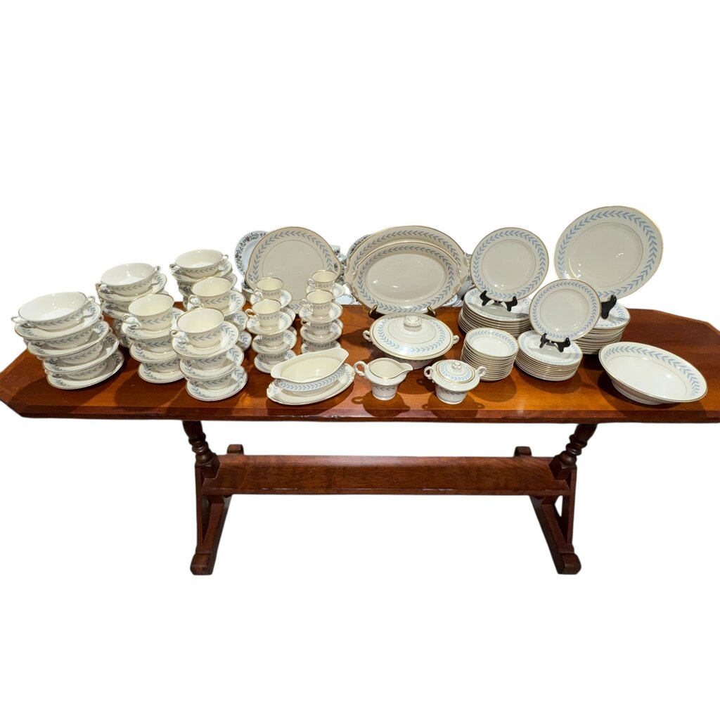 88pc Sherwood Old Ivory SYRACUSE CHINA •O•P•C•O• Made In America Service for 12 & Serving Pcs Circa: 1946 - 1967