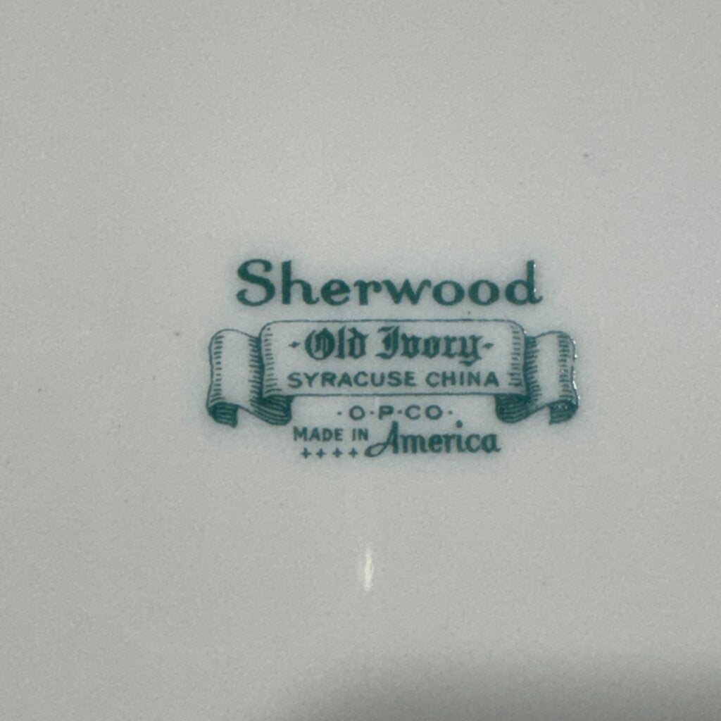 88pc Sherwood Old Ivory SYRACUSE CHINA •O•P•C•O• Made In America Service for 12 & Serving Pcs Circa: 1946 - 1967
