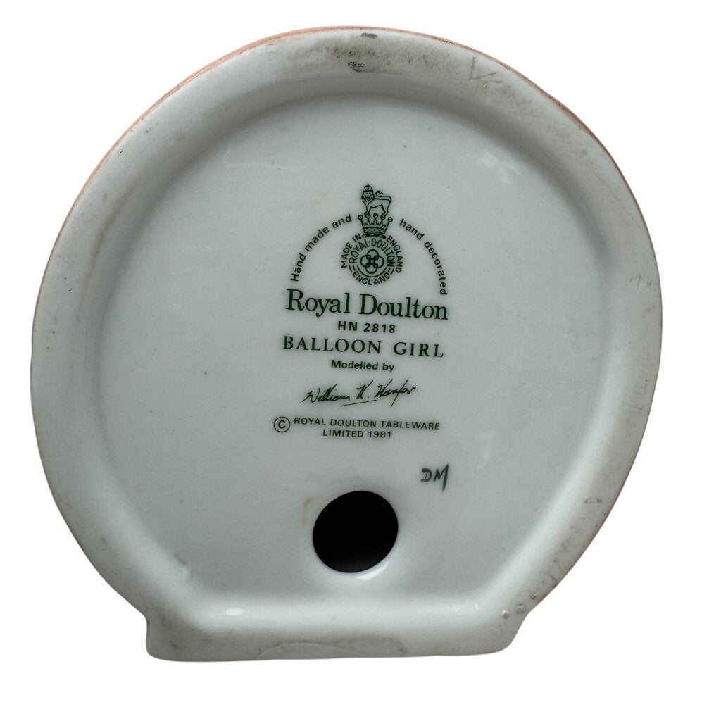 Royal Doulton "Balloon Girl" Girl with Balloons Figurine HN2818 Royal Doulton Tableware Limited 1981