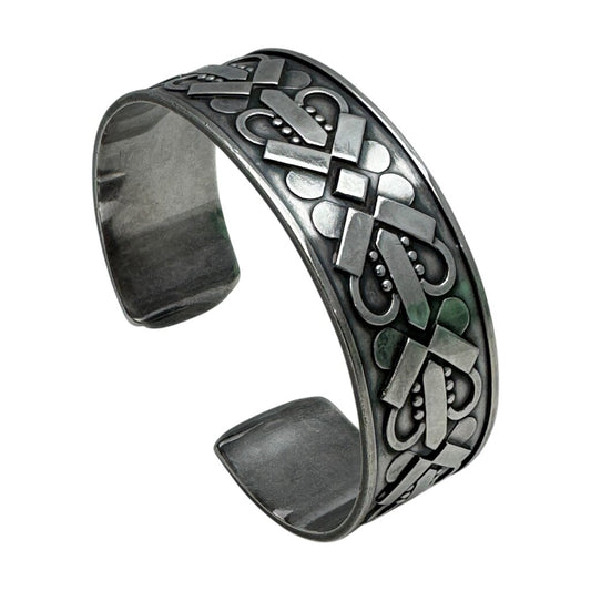 MCM Danish Georg Jensen Solid Sterling Silver Bangle Bracelet by: Harald Nielsen (1892-1977)
