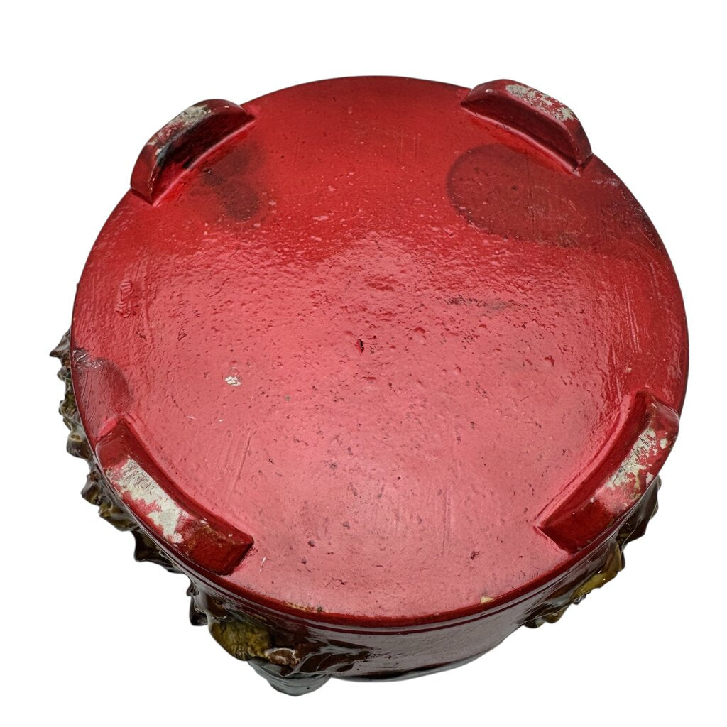 Antique Japanese Sumida Gawa Pottery Bowl 8"Dia