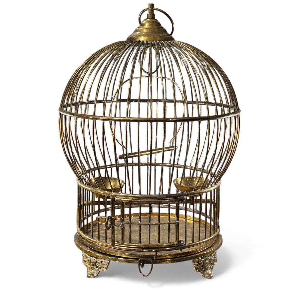 Vintage Brass Bird Cage