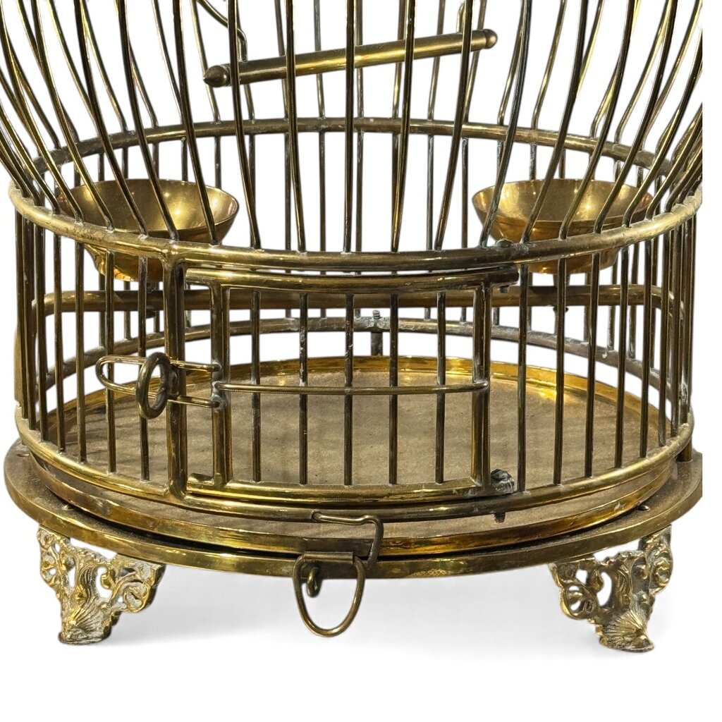Vintage Brass Bird Cage