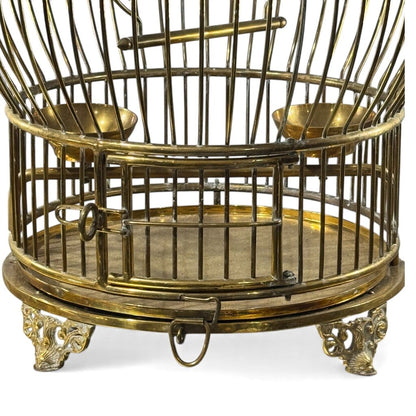 Vintage Brass Bird Cage