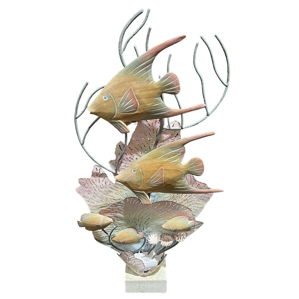Coral & Wood Underwater Sculpture