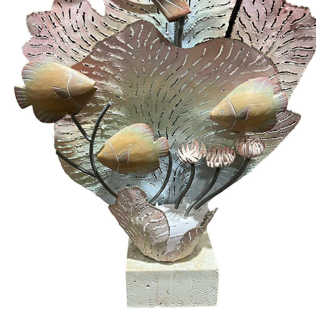 Coral & Wood Underwater Sculpture