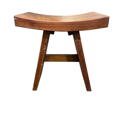Solid Teak Wood Stool 18Lx12Wx18.5H