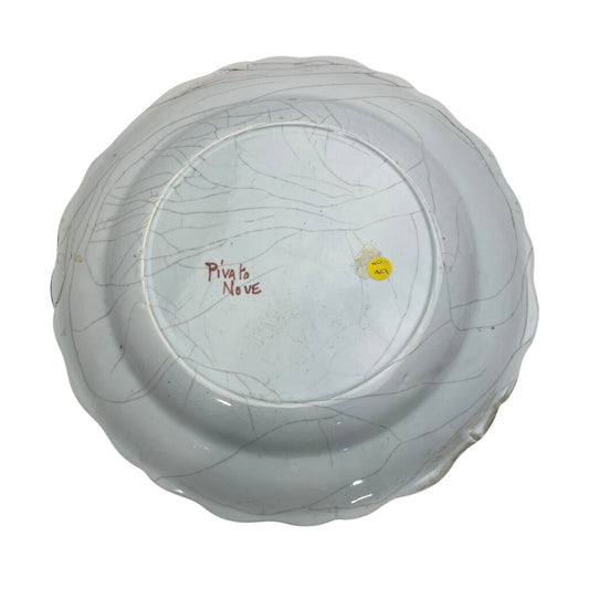 Antique Hand Painted French Military Soldier Porcelain Plate 11"Dia