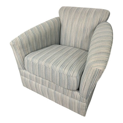 Pair of Upholstered 36" Swivel Glider Chairs Color: Easy Spa by: Stanley Chair Co. Made in FL