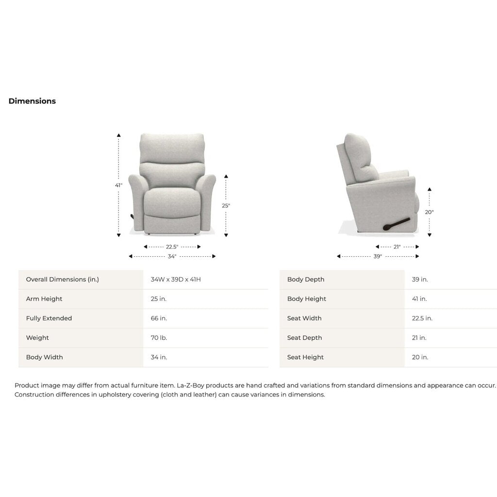 La-Z-Boy NEW Custom Order Rowan Rocker Fabric Manual Recliner 010765 C151677