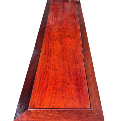 Vintage Oriental Rosewood Buffet w Brass Handles 66x19x32