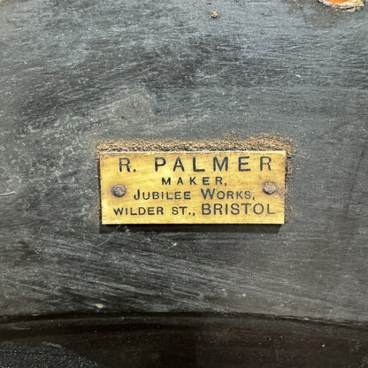 J. S. Fry & Sons Ltd Antique Fry's Chocolate Store Display Cabinet w/ Two Glass Shelves & Sliding Mirrored Doors 28Lx15Wx36H