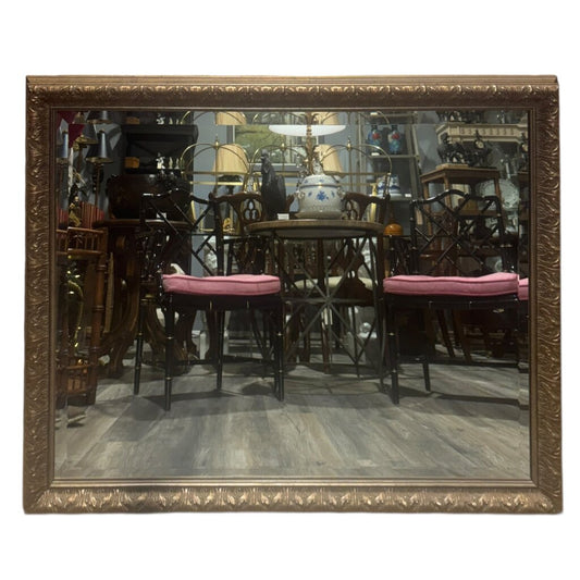 Ornate Gold Framed Mirror w/ Beveled Edges 45Lx3Wx35H