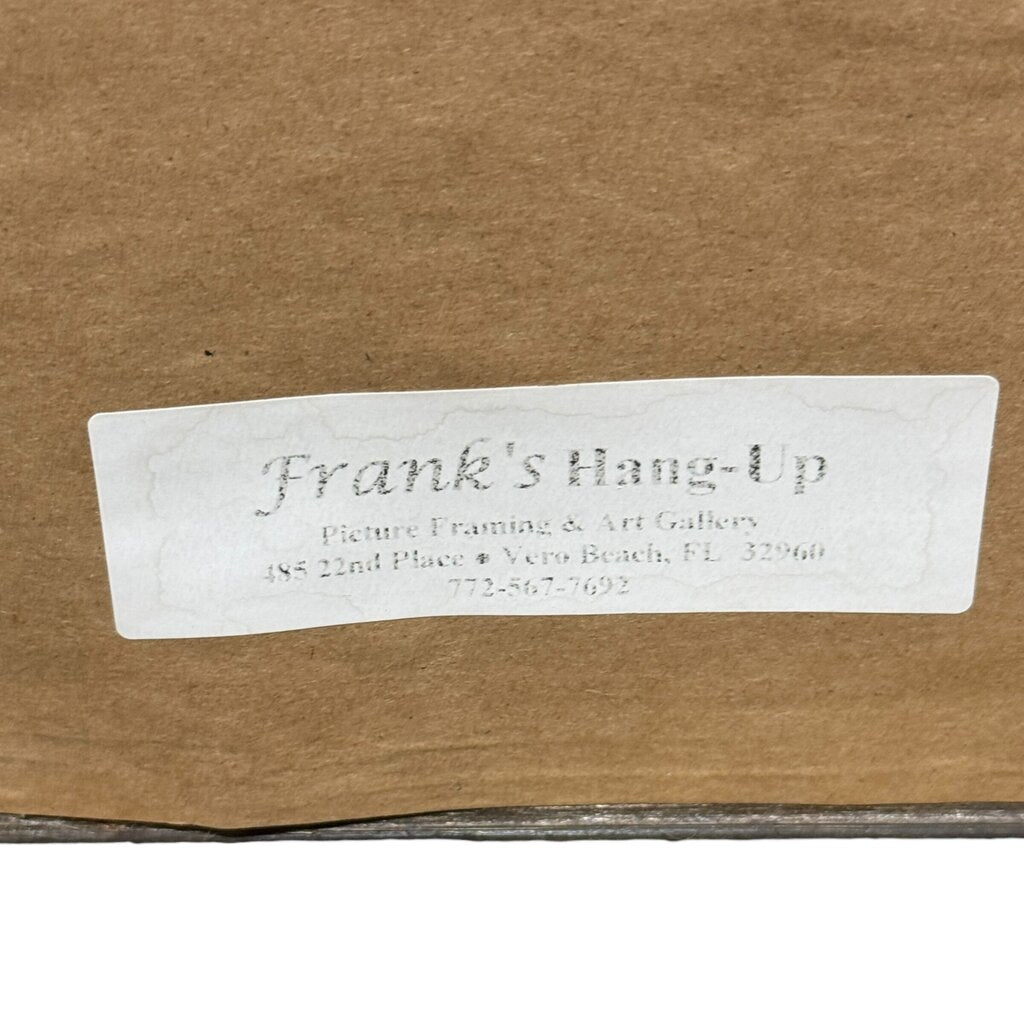 Ornate Gold Framed Mirror w/ Beveled Edges 45Lx3Wx35H