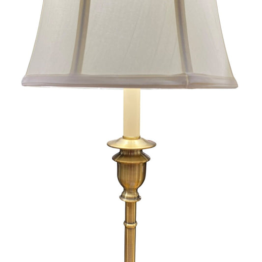 Pair of Vintage Ralph Lauren Brass Candlestick Lamps 33" tall