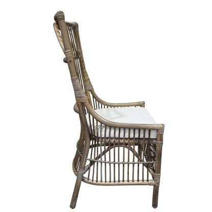 Rattan Accent Chair w/ Cushion