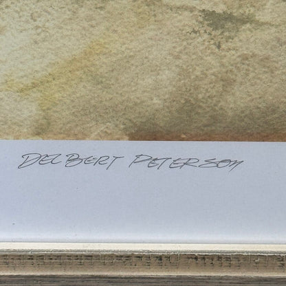 Print of Waldos Driftwood Resort in Vero Beach, Florida Signed Print 17/250 By: Delbert Peterson 27Lx21H