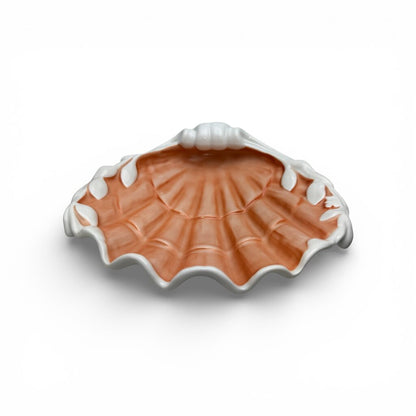 Vista Alegre Mottahedah Portugal Scallop Shell Nautical Dish #2750-S 8x8